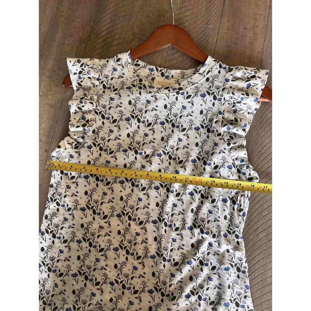 Nation LTD Paulette Ruffle Sleeve Tank Top in Cottage Floral Women’s size Small - Picture 9 of 13